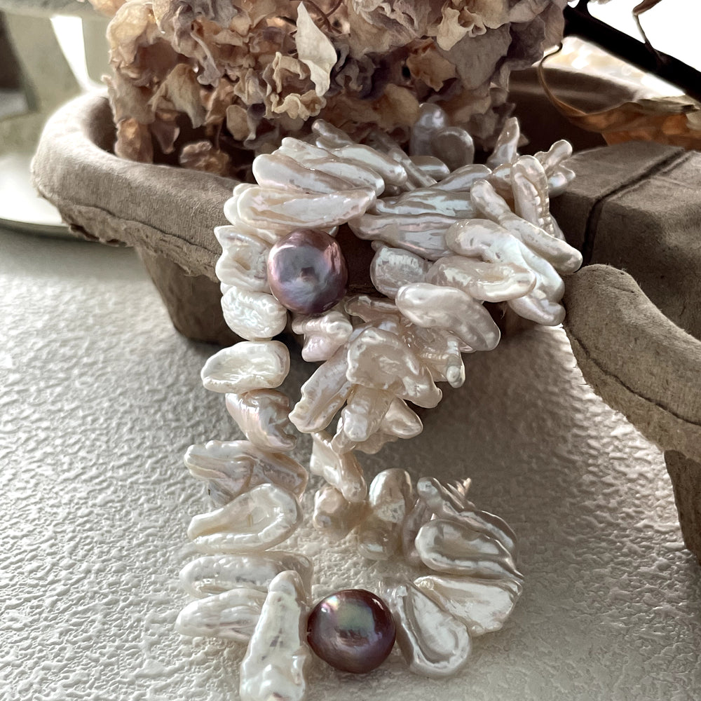 Natural Baroque Pearl Necklace