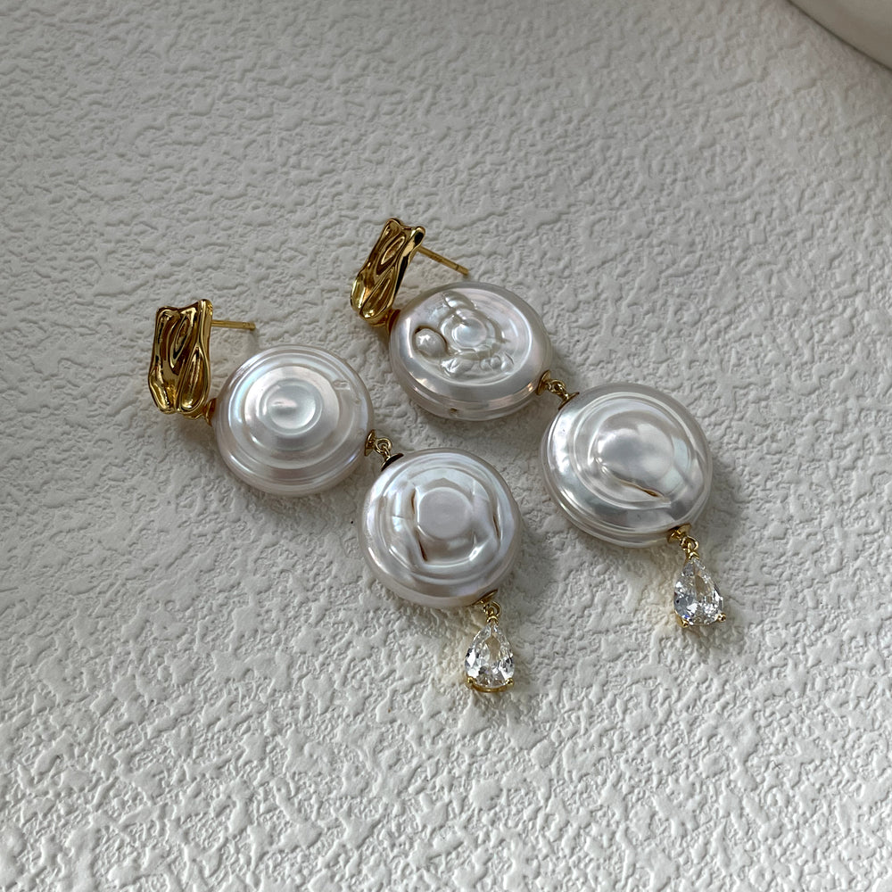 
                      
                        Roman Holiday Natural Baroque Double Pearl Earrings
                      
                    