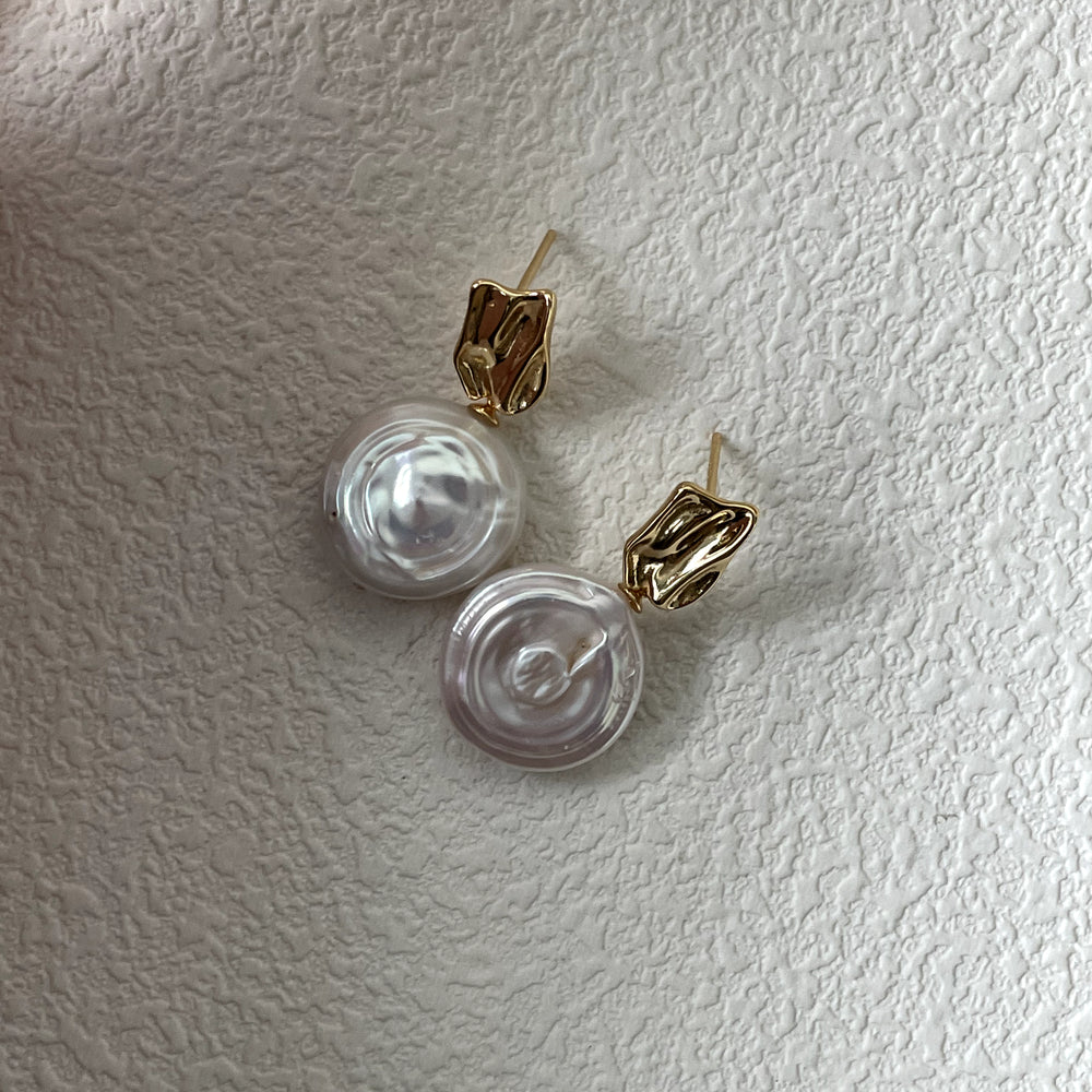 Roman Holiday Baroque Pearl Earrings