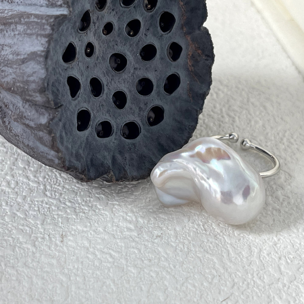 
                      
                        Artistic Natural Baroque Pearl Ring
                      
                    