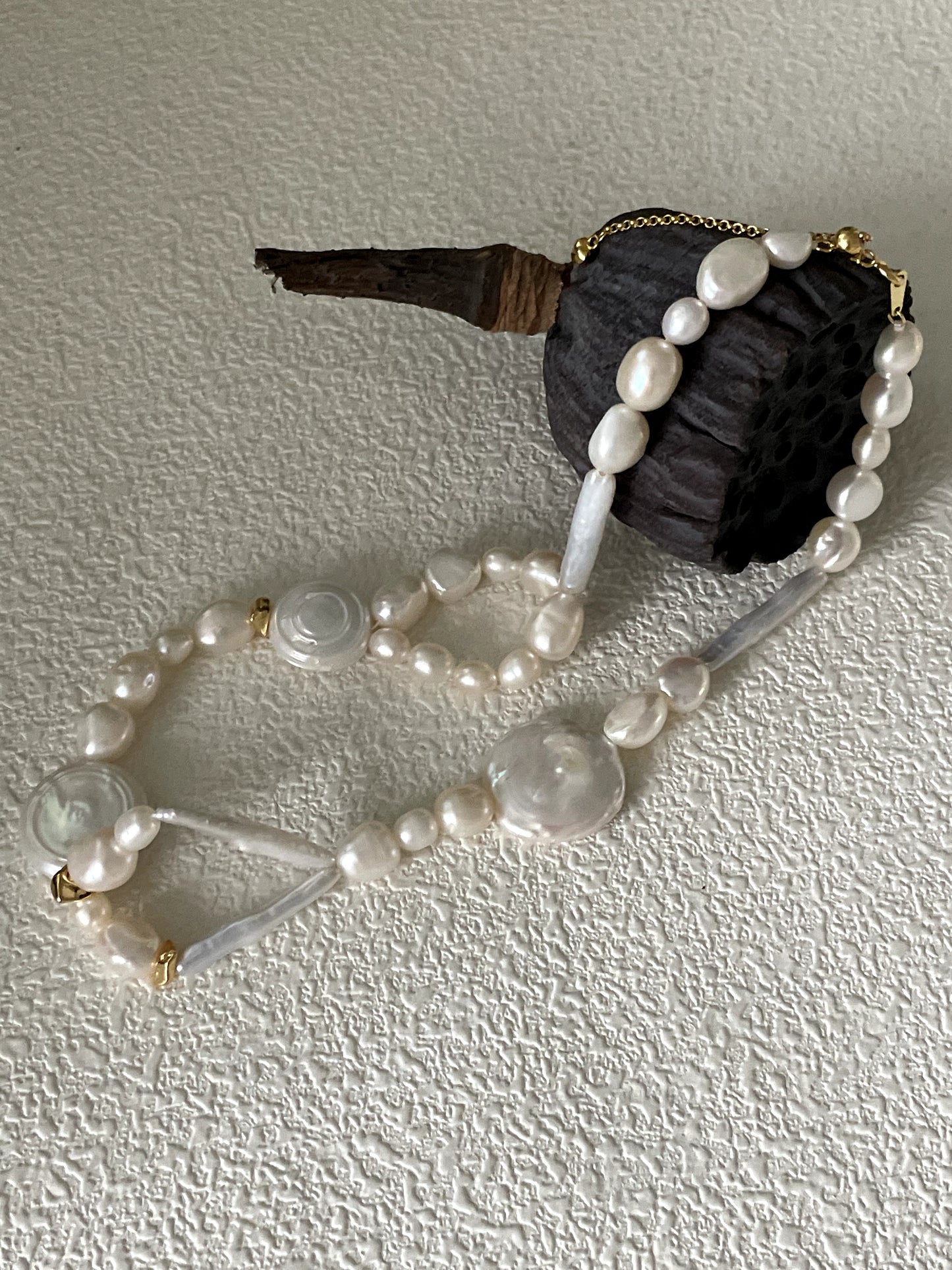 Roman Holiday Natural Baroque Pearl Necklace