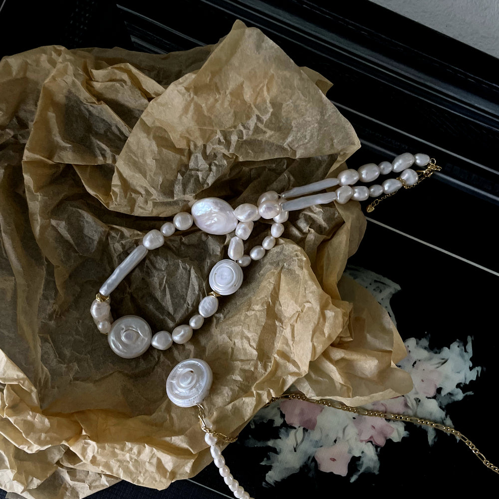 
                      
                        Roman Holiday Natural Baroque Pearl Necklace
                      
                    