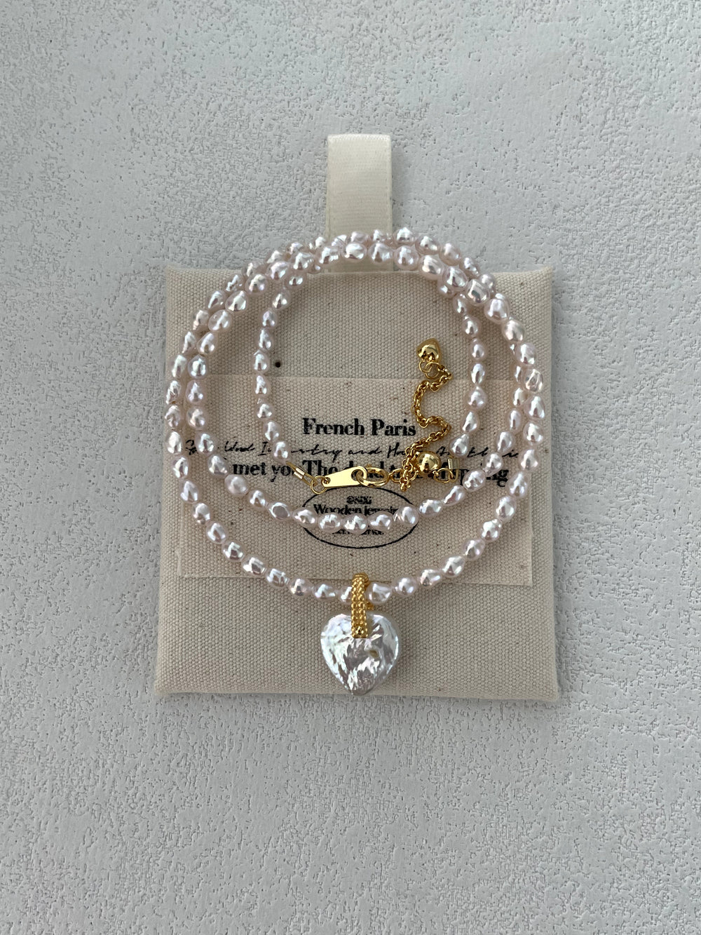 Heart Natural Pearl Necklace