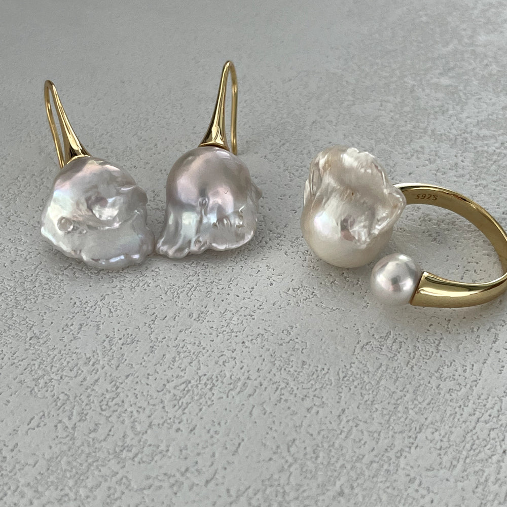 
                      
                        Jellyfish Natural Baroque Pearl Earrings
                      
                    