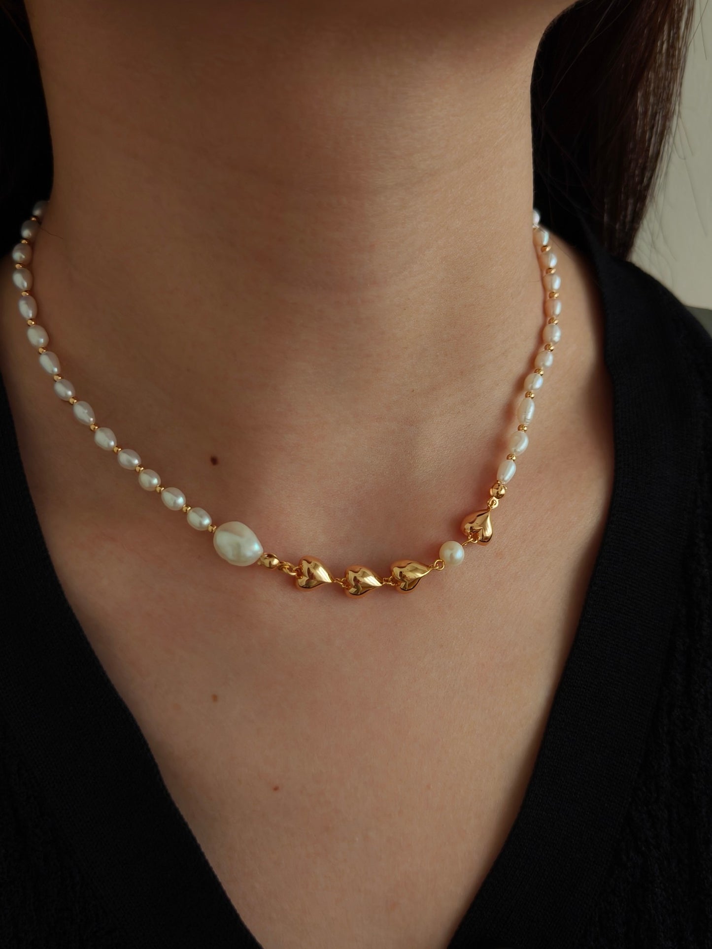 OL Style Natural Pearl Necklace