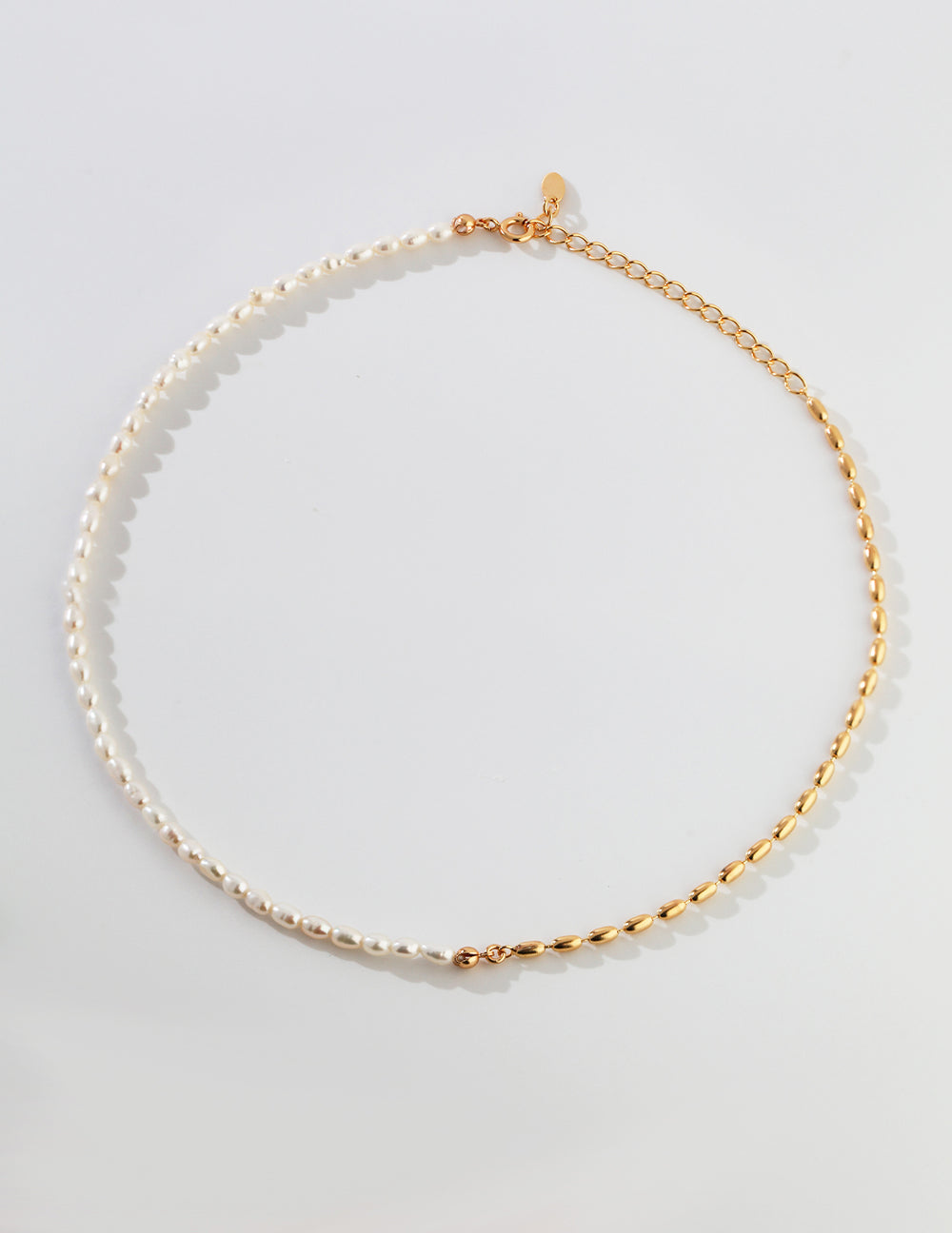 Natural Rice Pearl Necklace