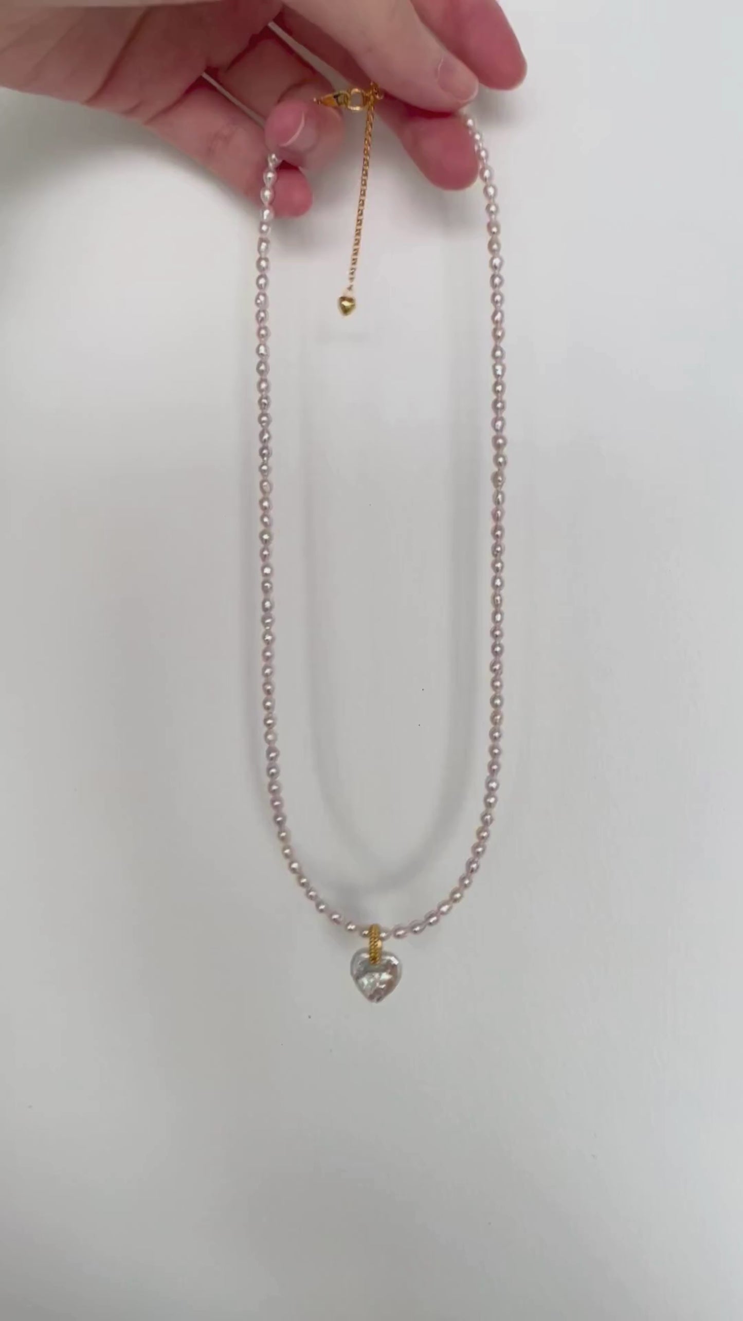 Heart Natural Pearl Necklace