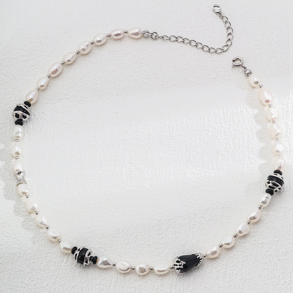 
                      
                        Lava Natural Pearl Black Onyx Necklace
                      
                    