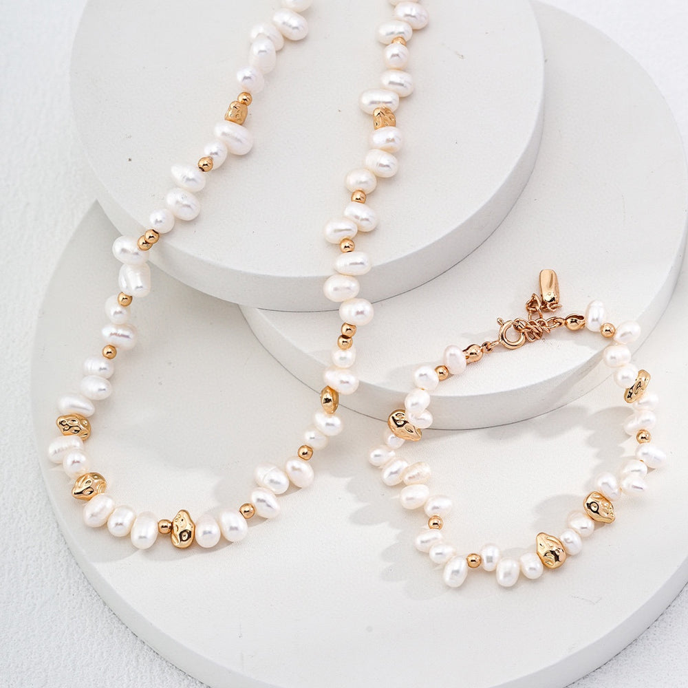 Blossom Natural Pearl set (3pcs)