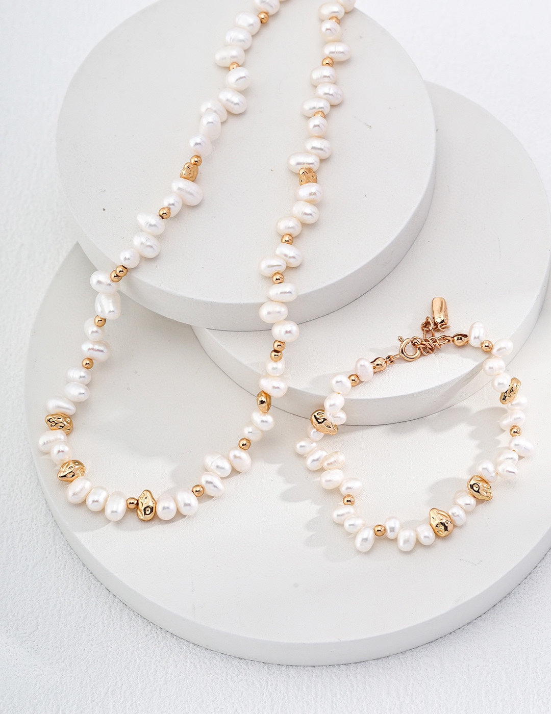 Blossom Natural Pearl set (3pcs)