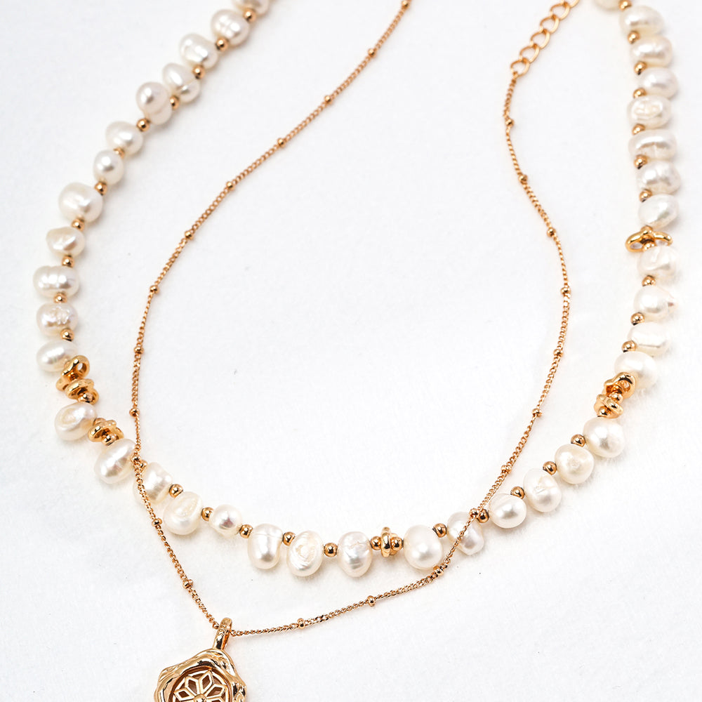 
                      
                        Blossom Natural Pearl Necklace
                      
                    