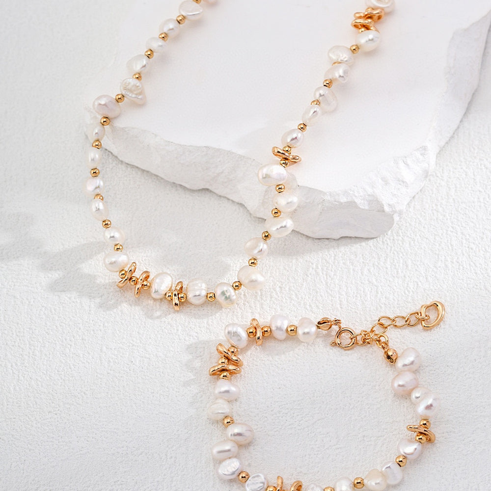 Blossom Natural Pearl set (3pcs)