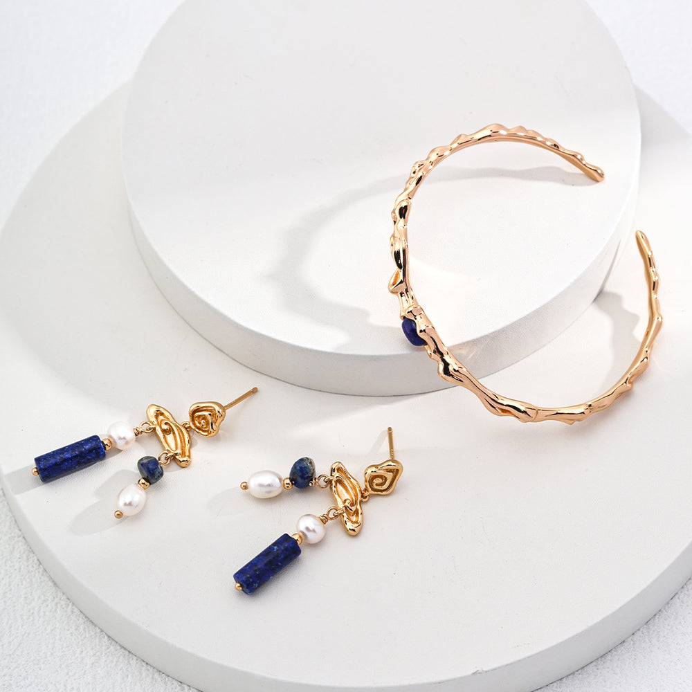 
                      
                        Lava Natural Lapis Lazuli Bracelet
                      
                    