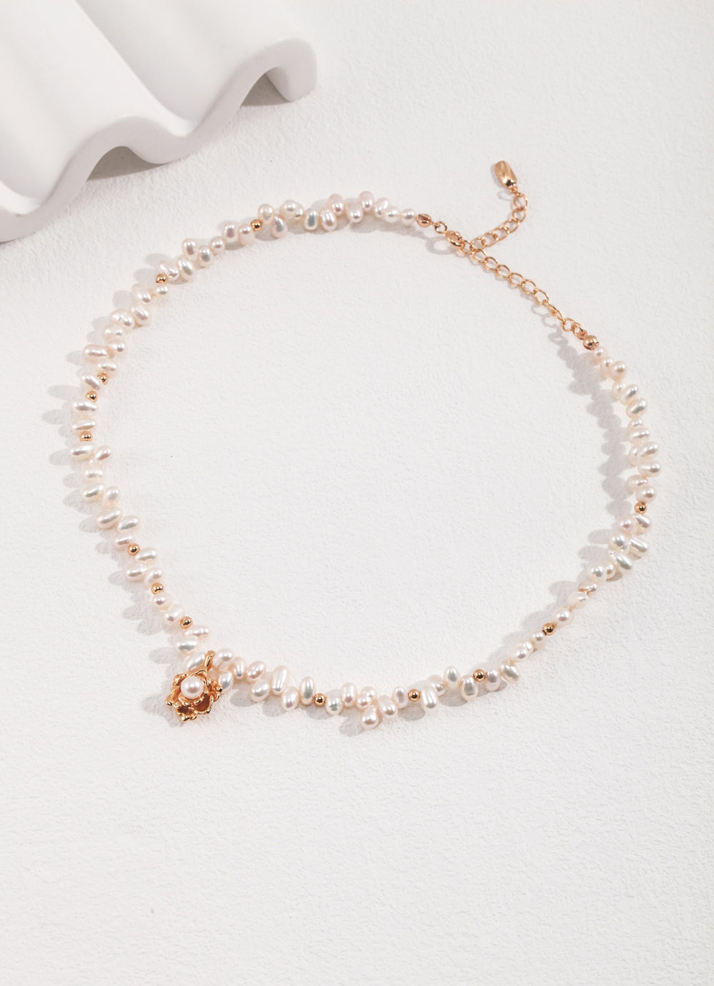 Camellia Blossom Natural Pearl Necklace(Multilevel)