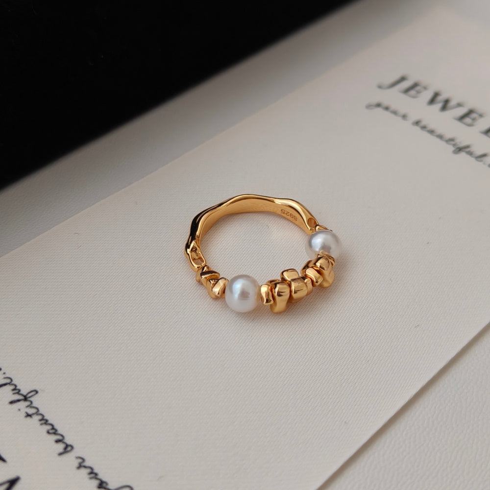 
                      
                        Sterling Silver Natural Pearl Ring
                      
                    