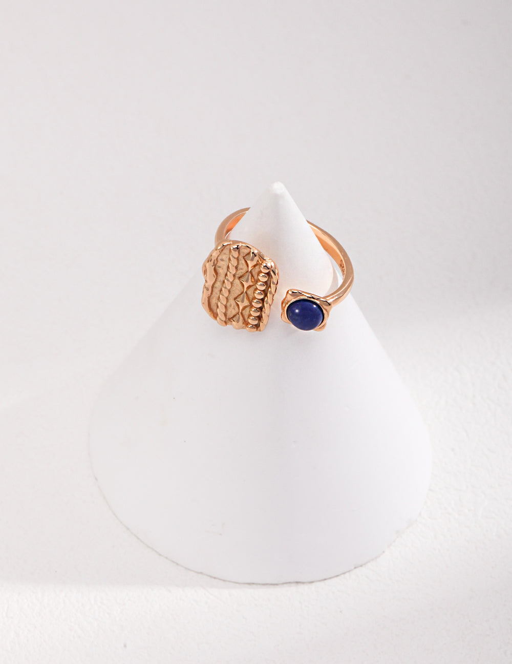 Minimalist Silver Lapis Lazuli Ring